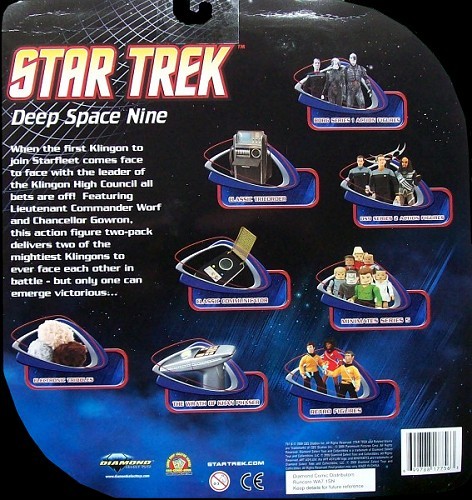 Deep Space 9: Chancellor Gowron & Lieutenant Commander Worf  (2 Pack) (back)