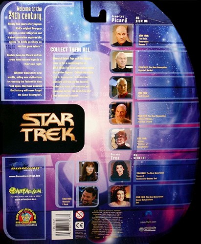 Nemesis (Exclusive): Commander William Riker / Counselor Deanna Troi (2 Pack) (back)
