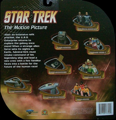 The Motion Picture: Captain James T. Kirk & Commander Spock (2 Pack) (Toys"R"Us Exclusive) (back)