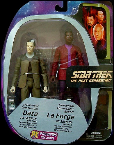 TNG (Exclusive): "All Good Things..." Lieutenant Commander Data & Lieutenant Commander La Forge (2 Pack)