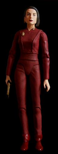 customized Star Trek - Deep Space Nine: "Season 7" Colonel Kira (DS9 Kira head and hands on modified TNG "All Good Things..." Beverly Picard figure) 
