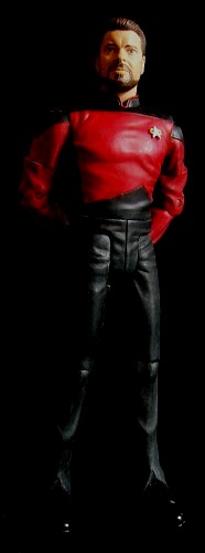 customized Star Trek - Deep Space Nine: "Defiant" Thomas Riker (modified TNG Commander William T. Riker figure)