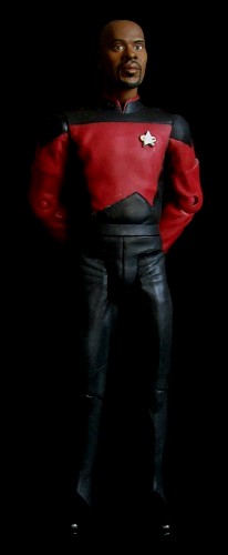 customized Star Trek - Deep Space Nine: "Homefront" Captain Sisko (DS9 Sisko head & hands on "TNG" Wesley Crusher body)