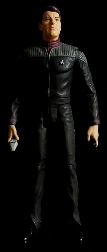 customized Star Trek - Insurrection: Commander William Riker (Nemesis Worf upper body, Nemesis Riker legs, modified TNG Command Chair Riker head)